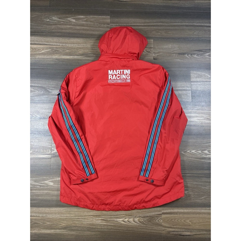 Porsche Martini Racing Racing Red Windbreaker Jacket Size XL - Picture 2 of 8